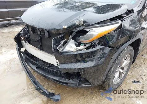 2015 Toyota Highlander Xle V6 from USA, damaged, VIN 5TDJKRFH8FS214398